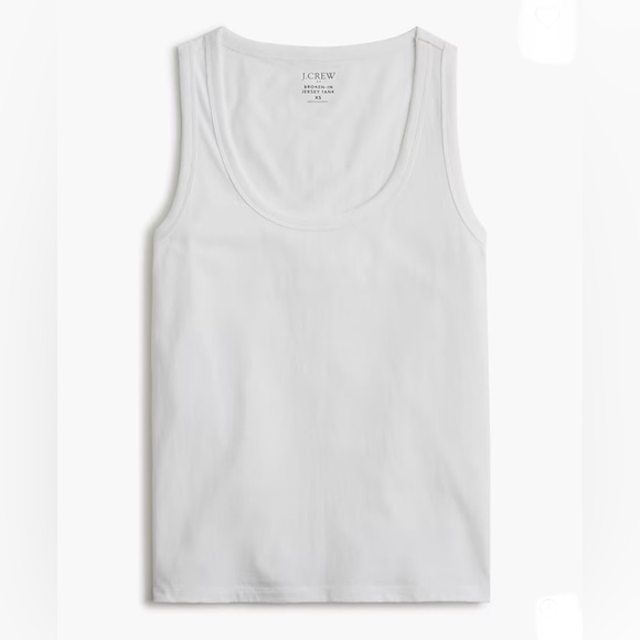 NEW! J. CREW FACTORY White “Broken-In” Jersey Tank Top size 3X NWT GORGEOUS - Picture 3 of 16